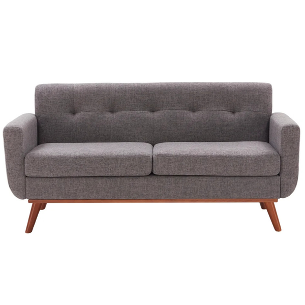 Carmencita 65" Linen Upholstered Square Arm Loveseat