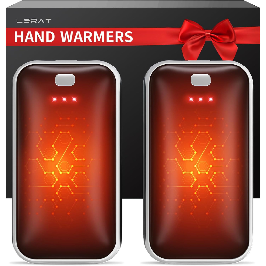 2-Pack Portable Rechargeable Hand Warmers