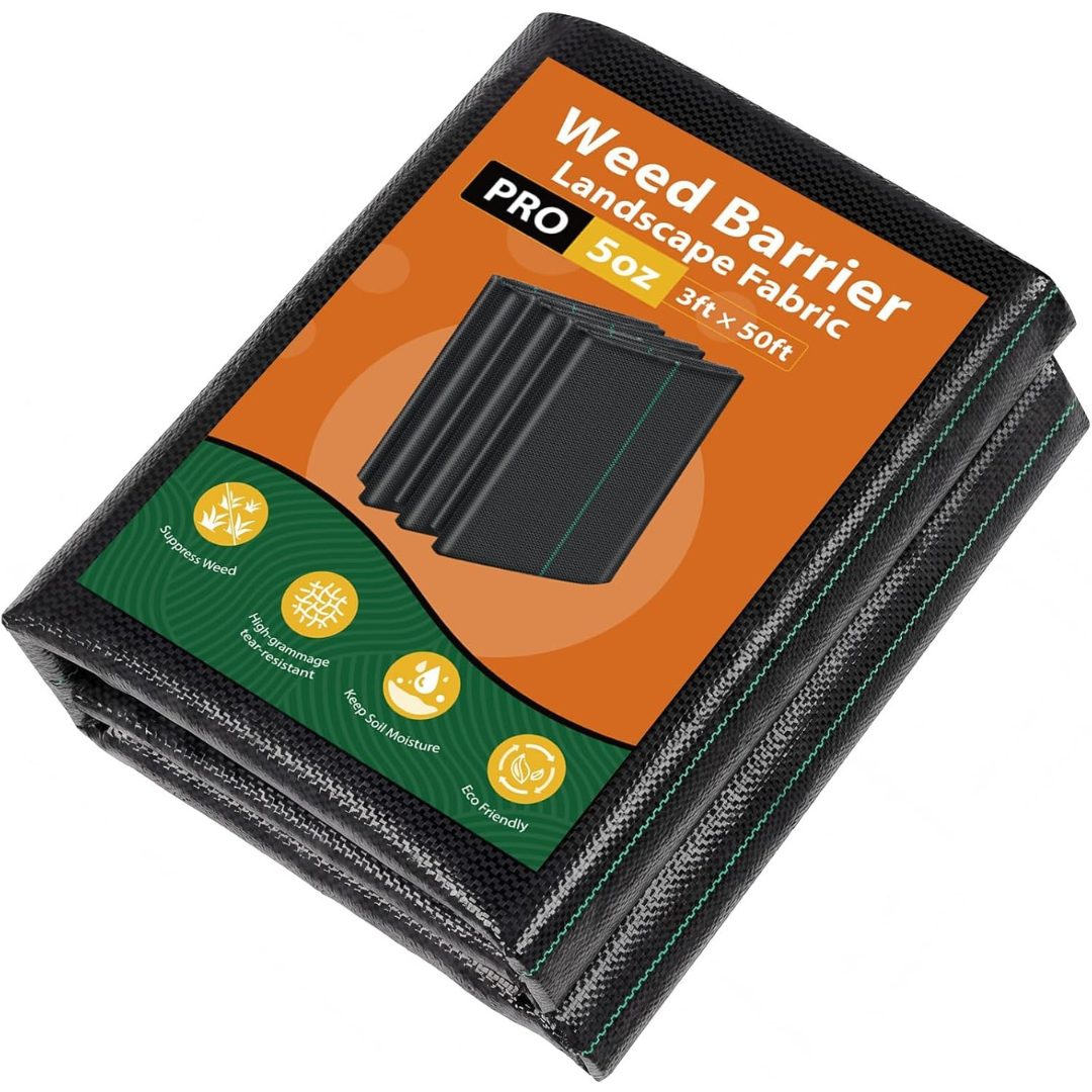 3' x 50' Iropro Premium Heavy Duty Weed Barrier Fabric