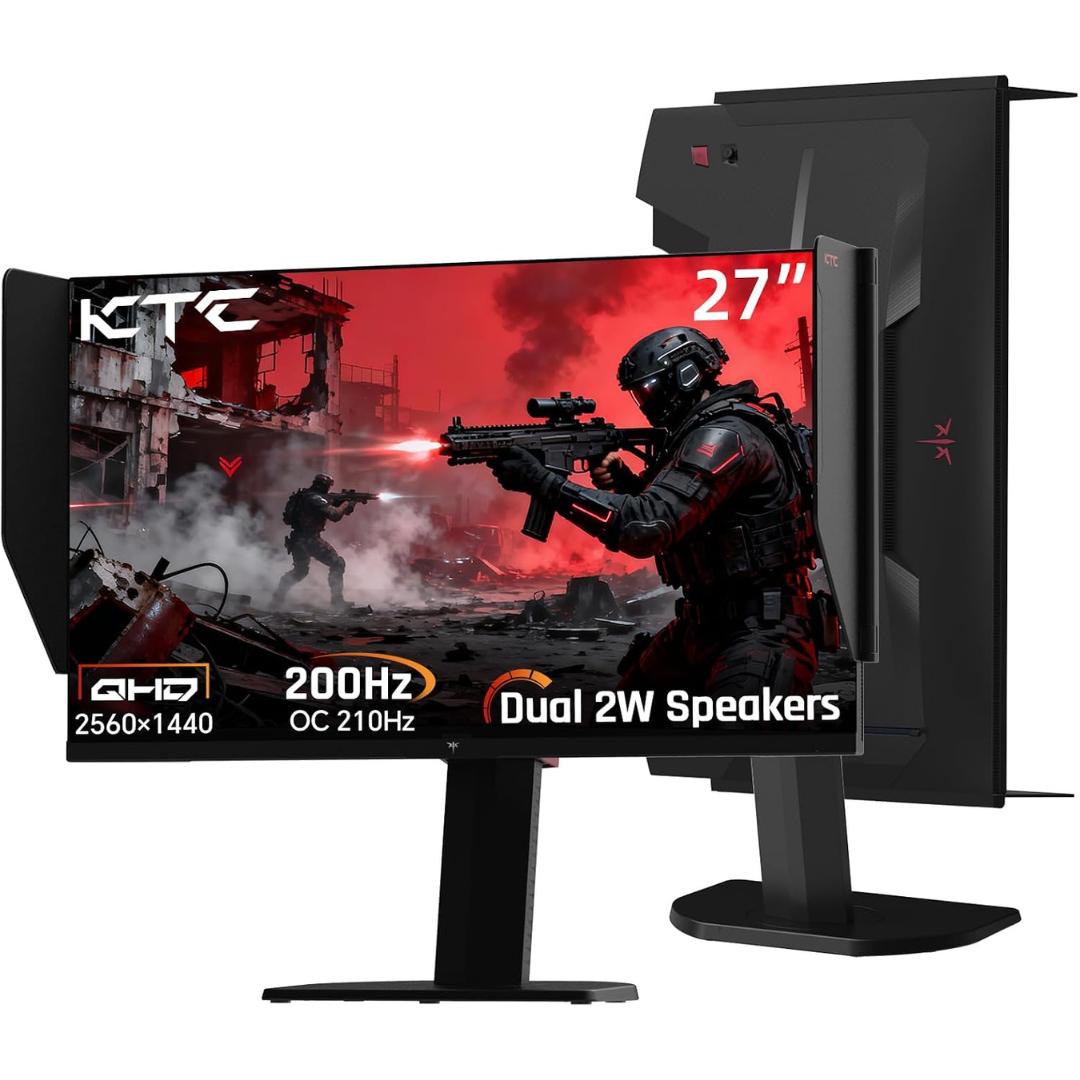 27" KTC 27M1 WQHD 200Hz 1ms IPS Freesync and G-SYNC Compatible Gaming Monitor