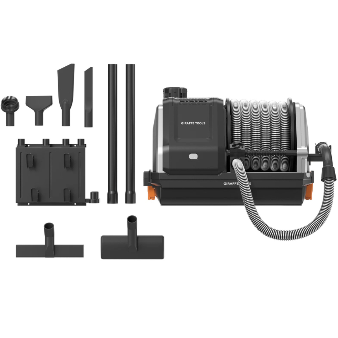 Giraffe Tools Wall-Mounted Wet/Dry Vacuum Cleaner
