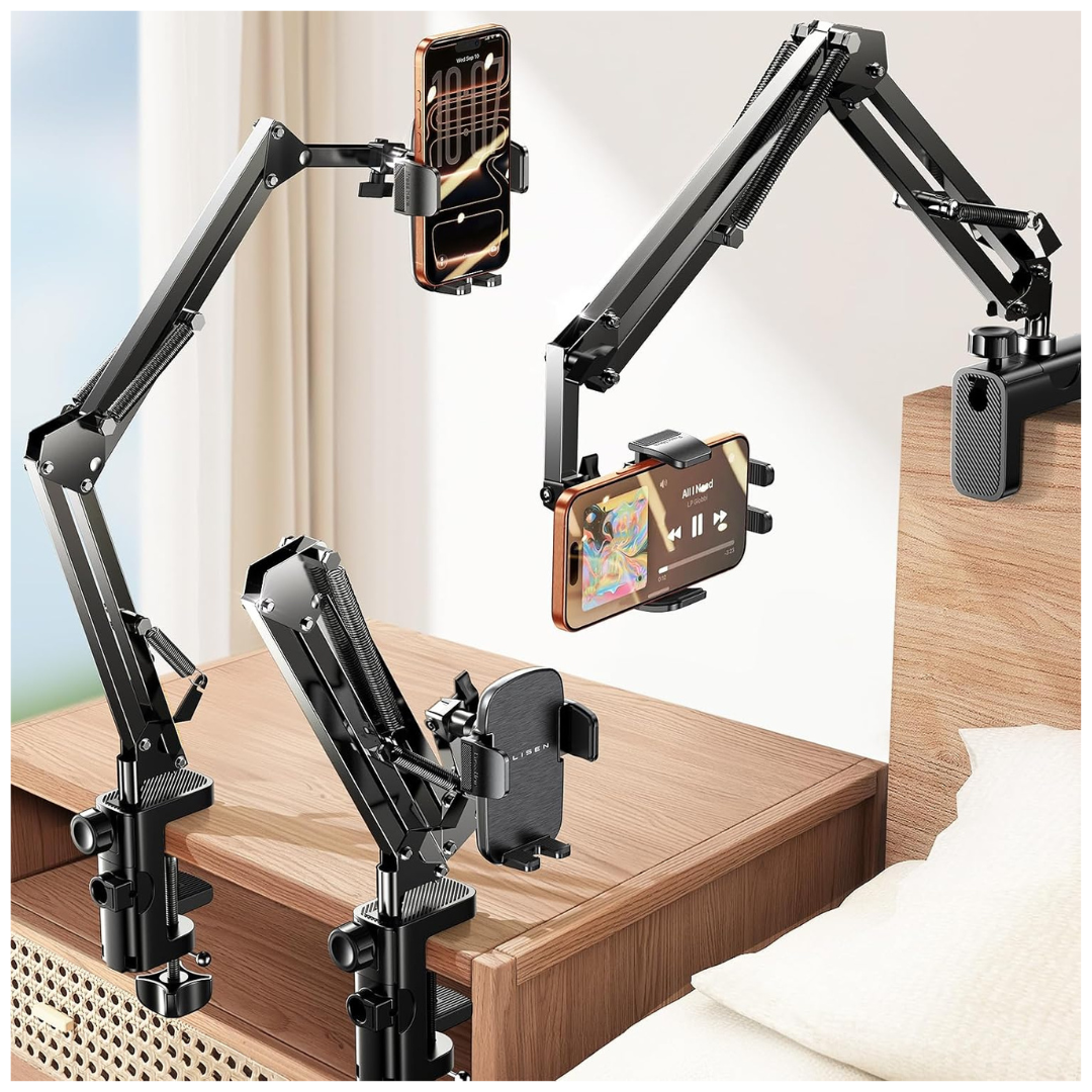 Lisen Gooseneck Flexible Arm Phone Holder Desk Mount