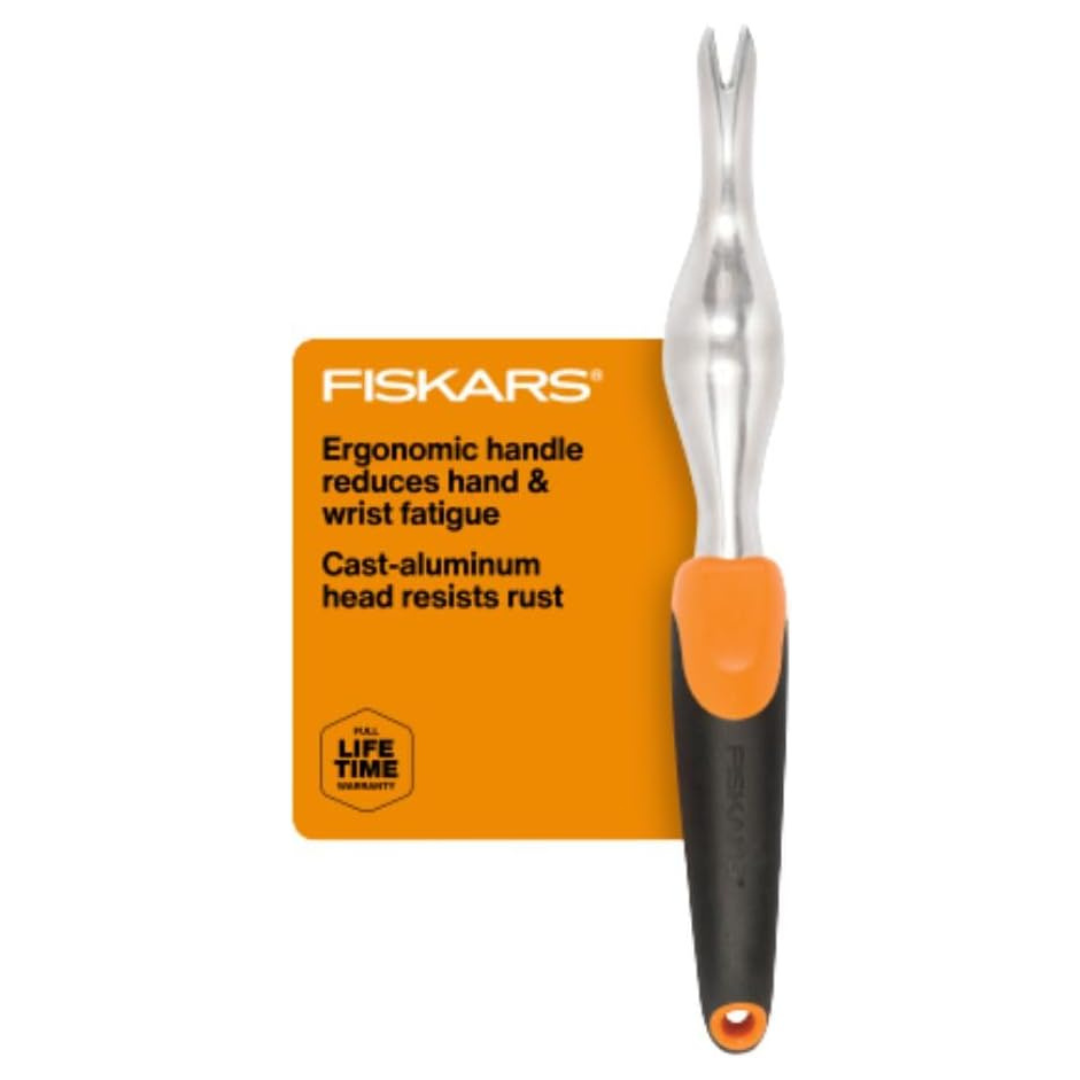 Fiskars Heavy Duty Ergo Garden Hand Weeder Tool