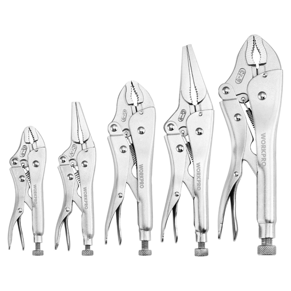 5-Piece Workpro Vice Grips Locking Pliers Tool Set
