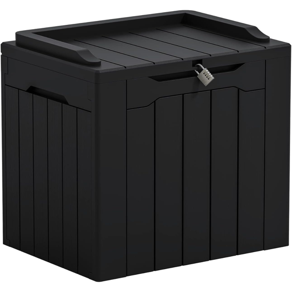 31-Gallon Greesum Lockable Outdoor Storage Box With Lid