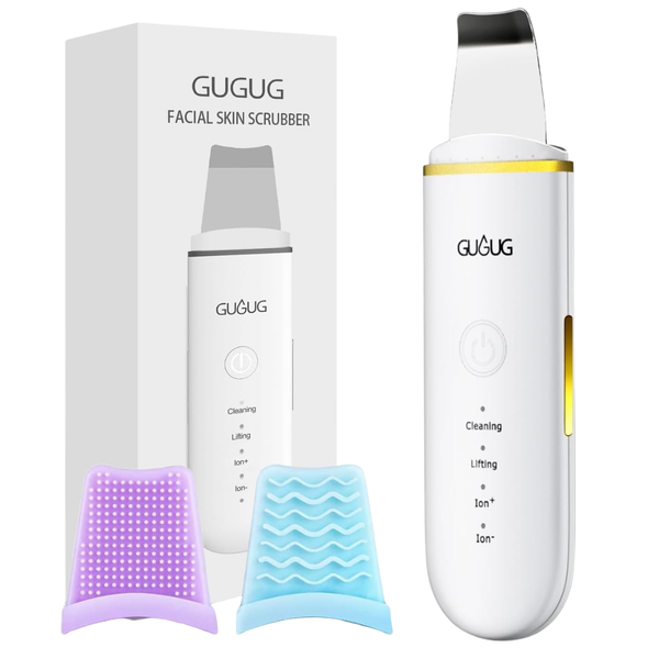 3-Pack Gugug Facial Skin Scrubber Blackhead Remover Tools W/ 4 Modes
