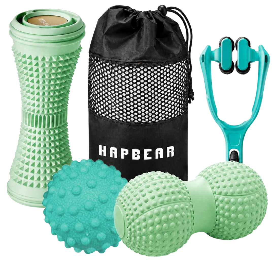 4-Piece HAPBEAR Massage Ball Set With Storage Bag