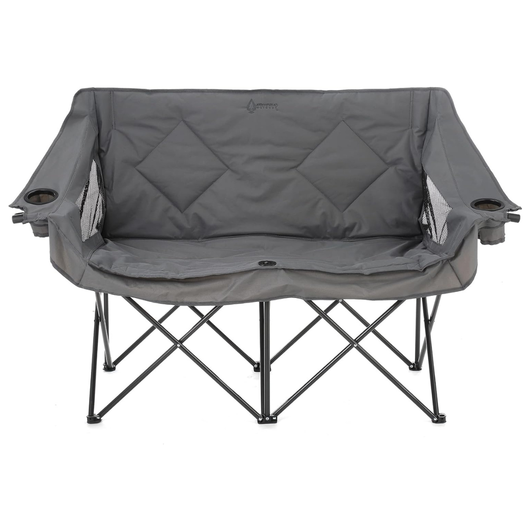 Arrowhead Outdoor Folding Double Duo Camping Chair Loveseat (3 Colors)