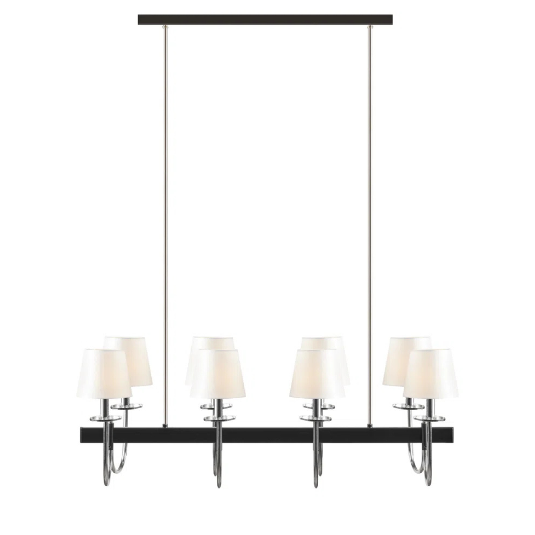 Fairmount 8-Light Traditional Chandelier With Drum Shades