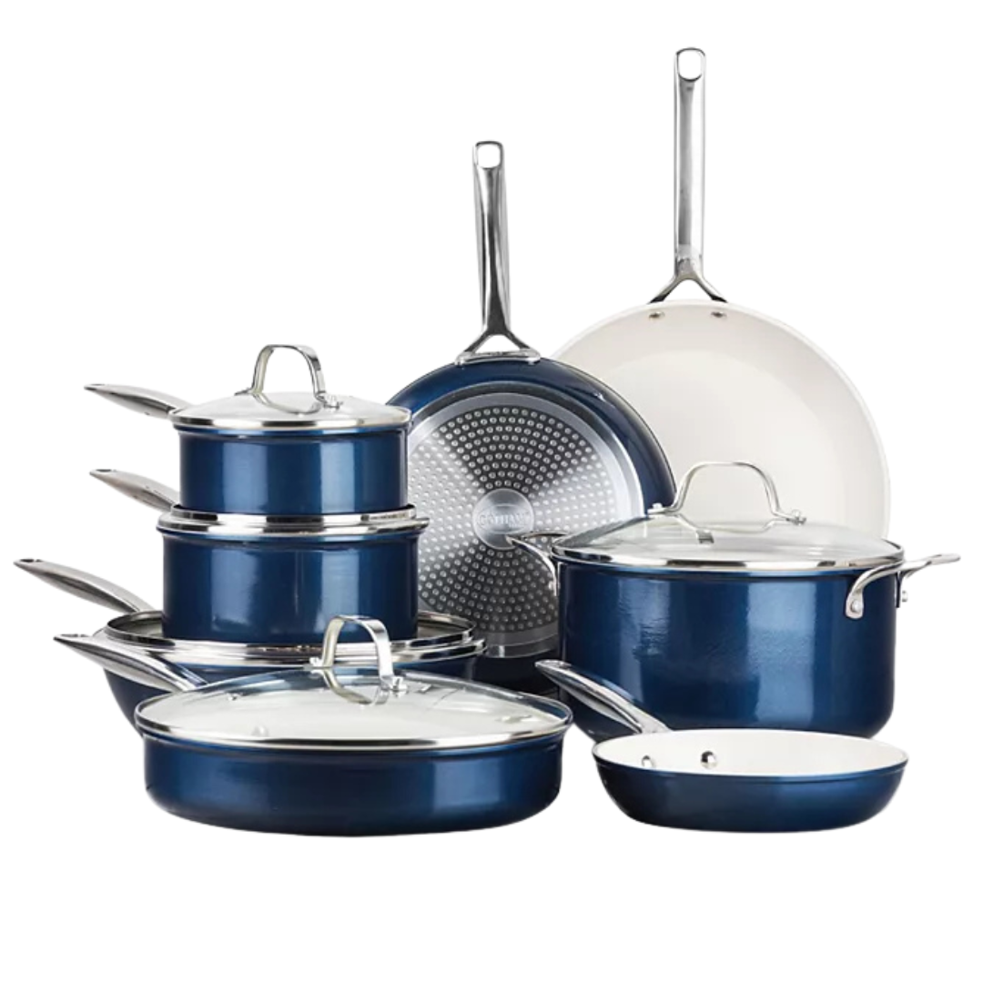 13-Piece Gotham Steel Natural Collection Ultra Performance Ceramic Nonstick Cookware Set