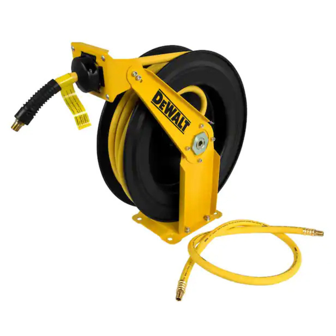 DEWALT 3/8" X 50' Double Arm Auto-Retracting Air Hose Reel