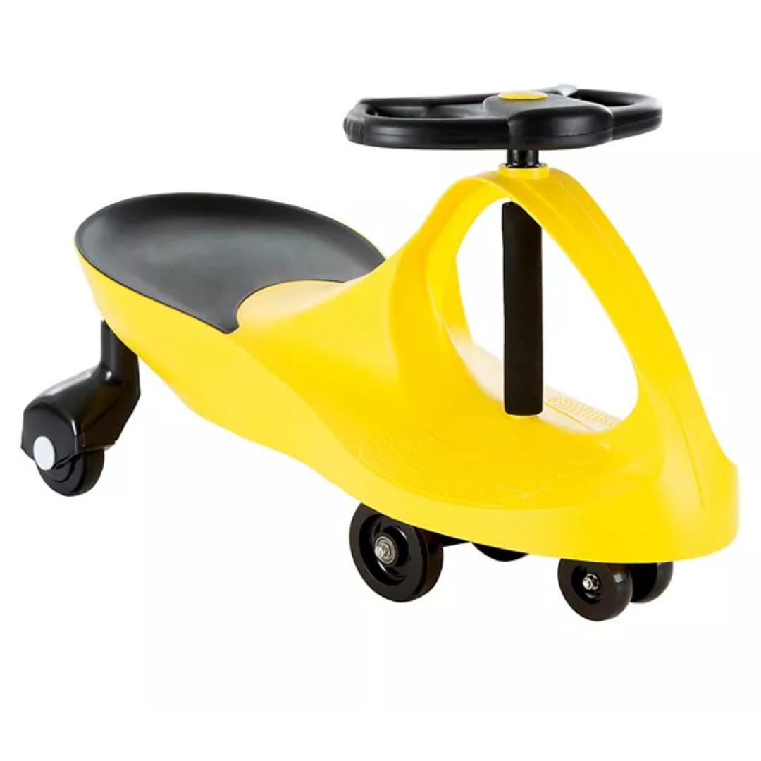 Lil' Rider Hey! Play! Zigzag Ride-On Vehicle Toy (Yellow)
