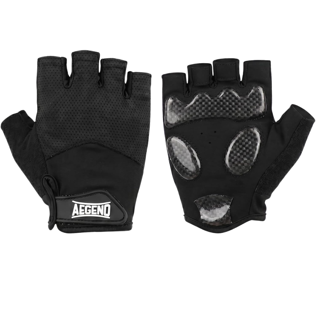 Half-Finger Cycling Gloves W/ Anti-Slip Padded Palm