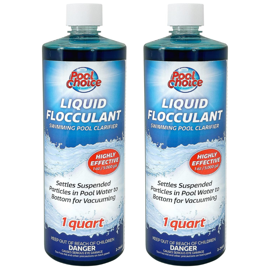2-Pack 1-Qt Premium Liquid Flocculant Swimming Pool Clarifier
