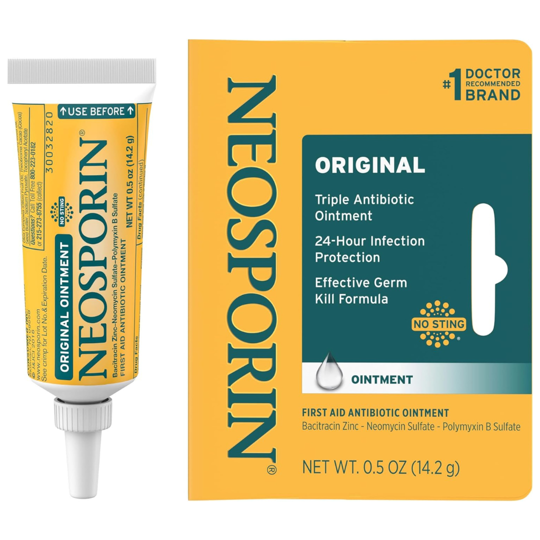 0.50 Oz Neosporin Original First Aid Antibiotic Ointment with Bacitracin