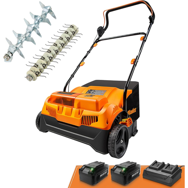 LawnMaster 48V 16" 2-in-1 Brushless Cordless Dethatcher & Scarifier (CLGVB4816)