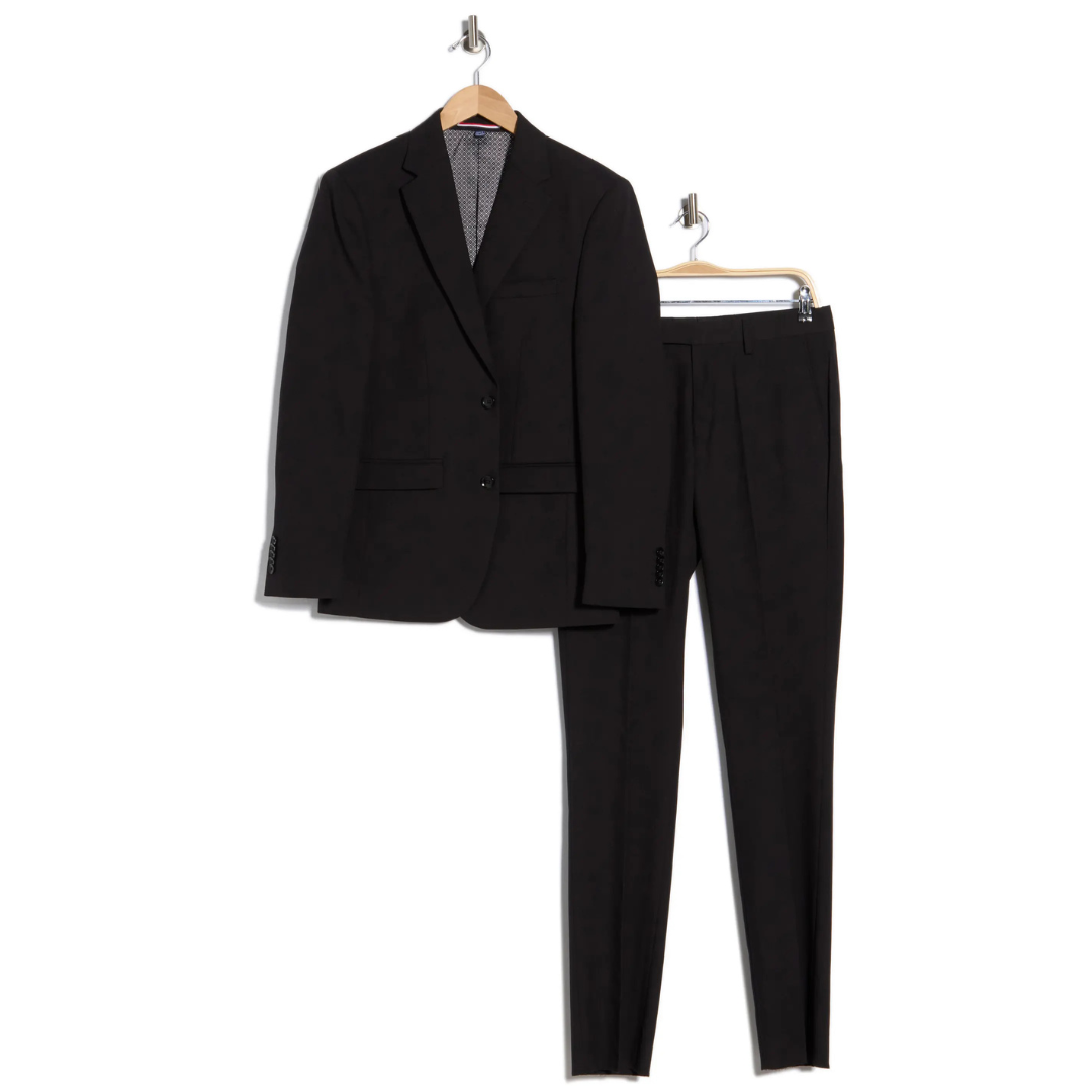 Soul Of London Men's Solid Notch Lapel Suit