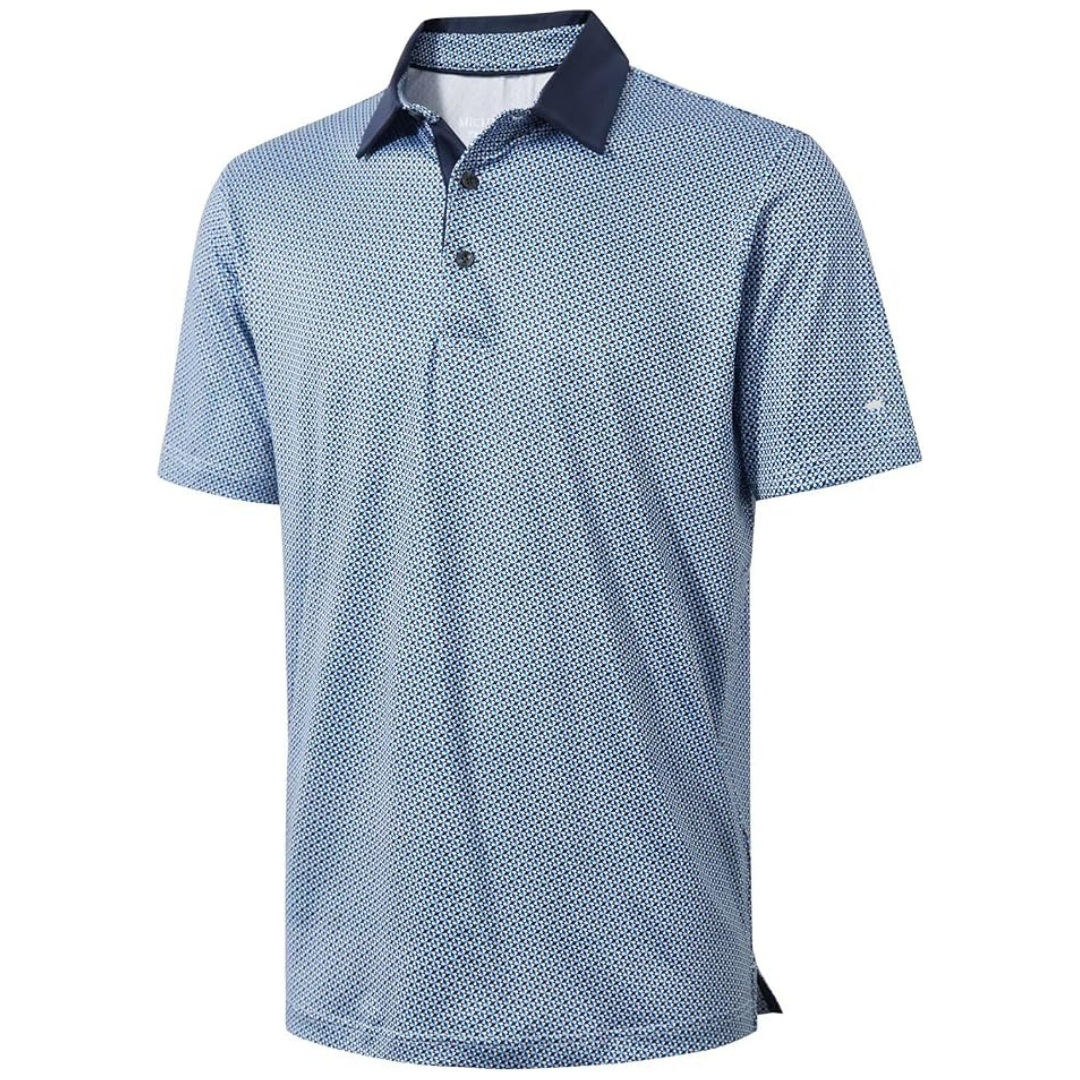 MICHEL ROUEN Men's Short Sleeve Golf Polo Shirt