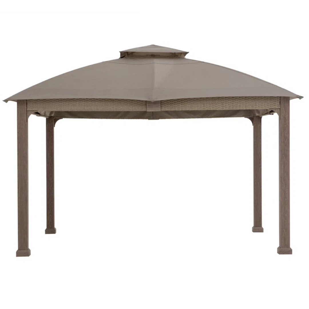 Sunjoy 11ft x 13ft Gazebo with Sunbrella Shade Fabric Canopy Roof