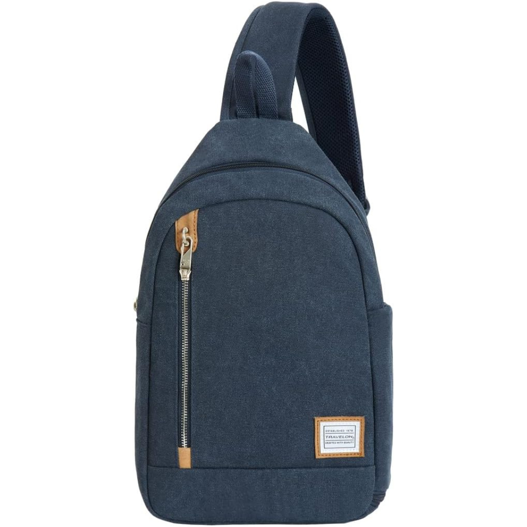 Travelon Anti-Theft Heritage Sling Bag (Indigo)