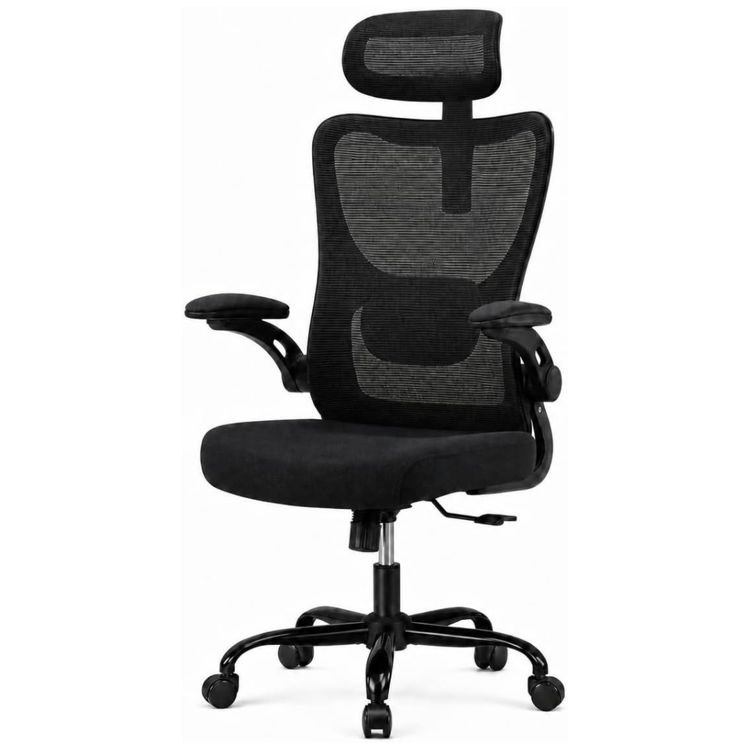 Ergonomic High Back Office Chair w/ Lumbar Support & Headrest