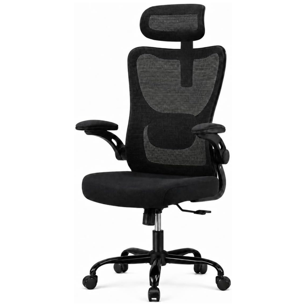 Ergonomic High Back Office Chair w/ Lumbar Support & Headrest
