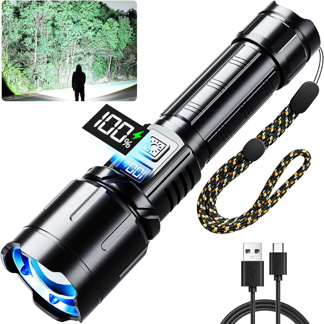 KNIBO 99000 Lumen Rechargeable LED Tactical Flashlight