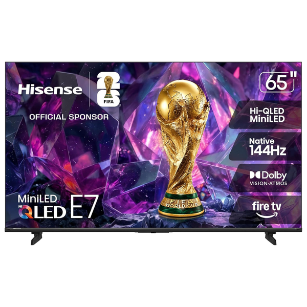 65" Hisense 65E7SF 4K Ultra HDR Smart Hi-QLED Mini-LED Fire TV (2026)
