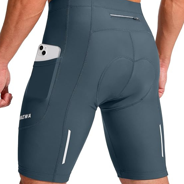 Bikewa Men's 9" 3D Padded Cycling Shorts
