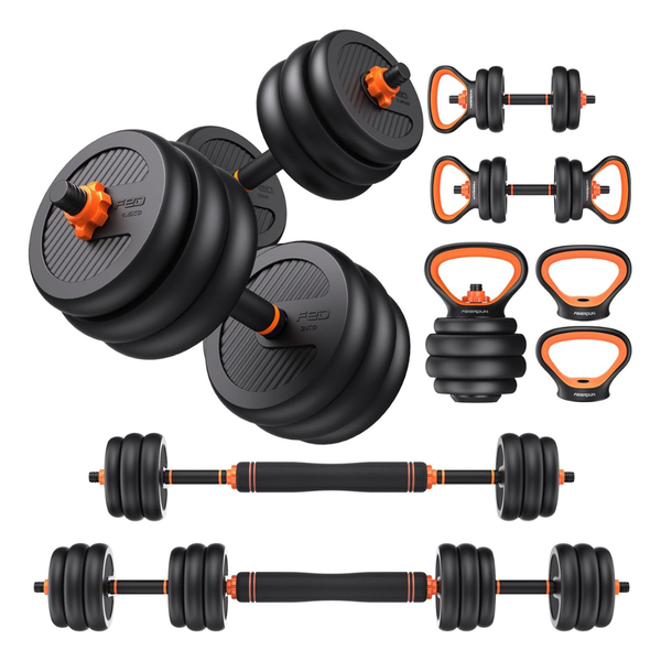 22.5lbs 5-In-1 DS2 Adjustable Free Weight Set With Connector (Pair)