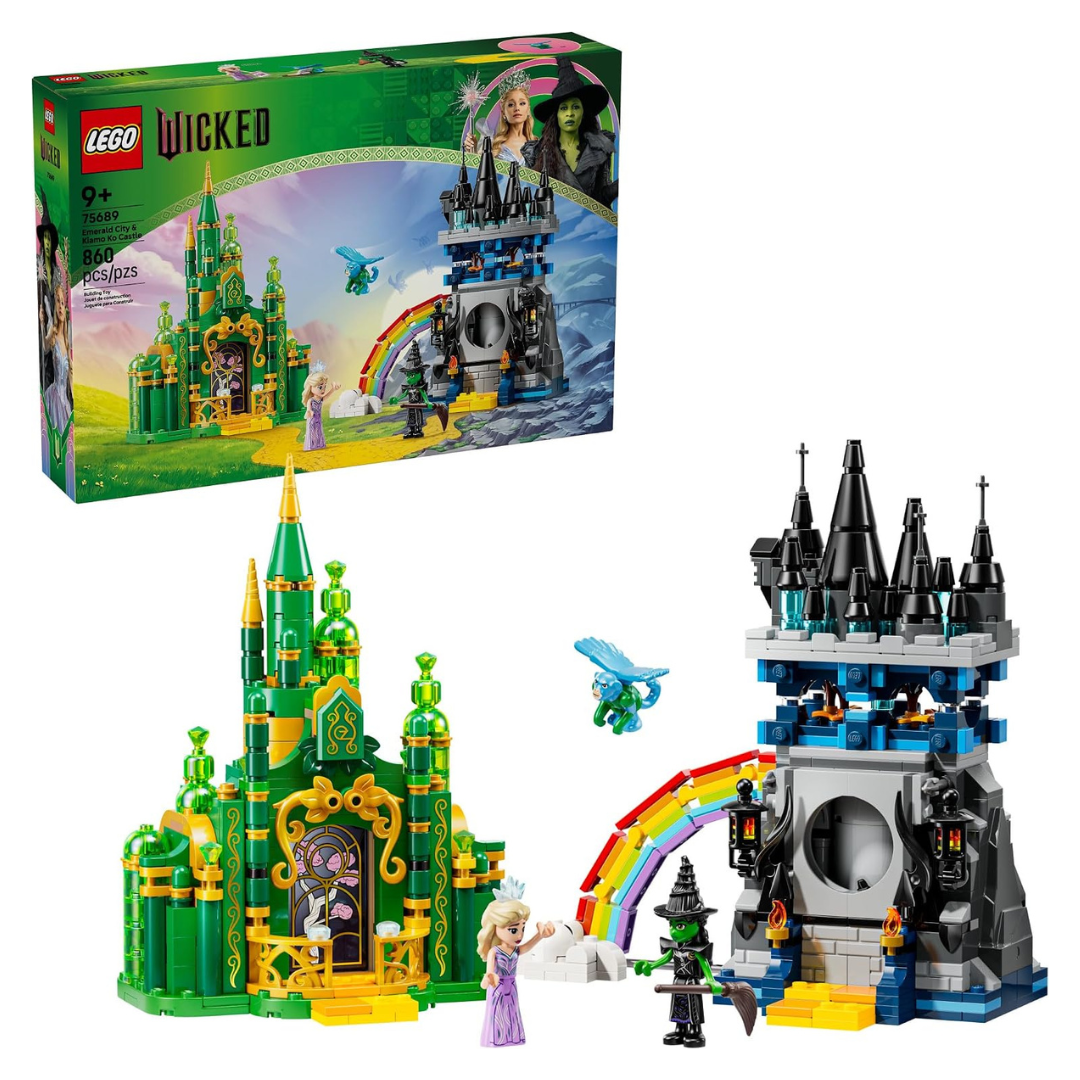 860-Piece LEGO Wicked Emerald City & Kiamo Ko Castle Building Toy (75689)
