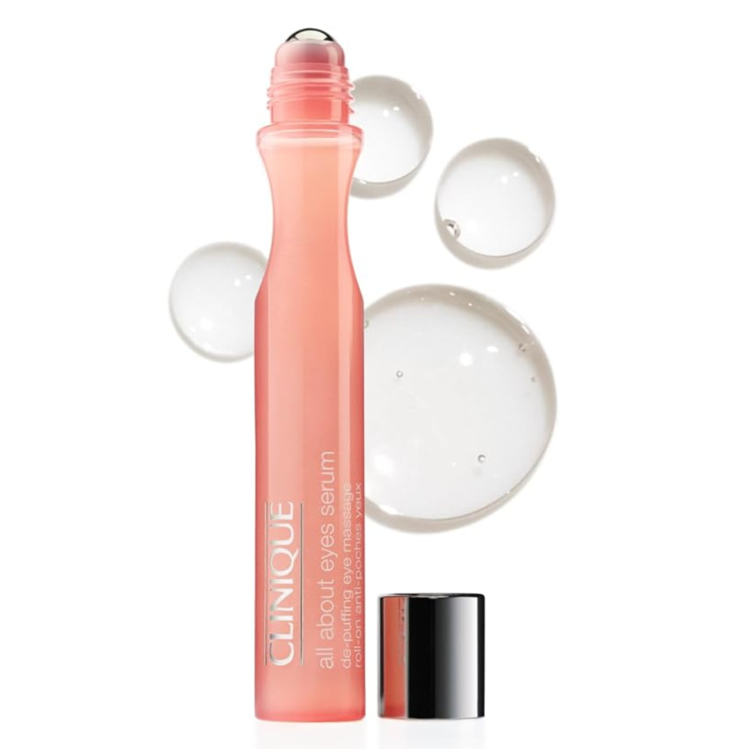 0.5 oz Clinique All About Eyes Serum De-Puffing Eye Roller Massage
