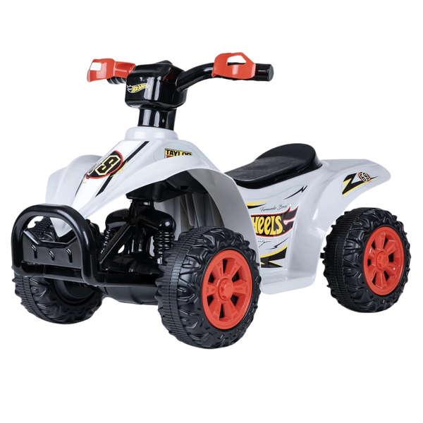 Hot Wheels 6V Kids Ride-On ATV With Rechargeable Battery And Reverse
