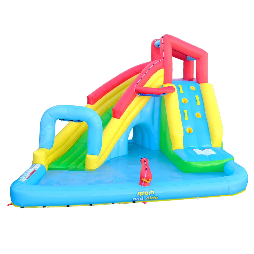 My 1st Water Slide Splash And Slide With Tunnel And Water Arch