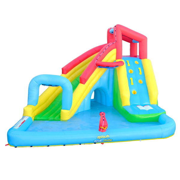 My 1st Water Slide Splash And Slide With Tunnel And Water Arch