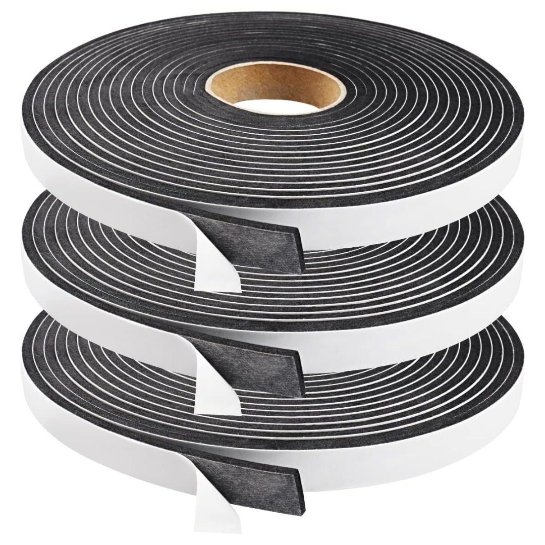 3-Pack T Weather Stripping Seal Foam Tape