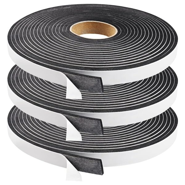 3-Pack T Weather Stripping Seal Foam Tape