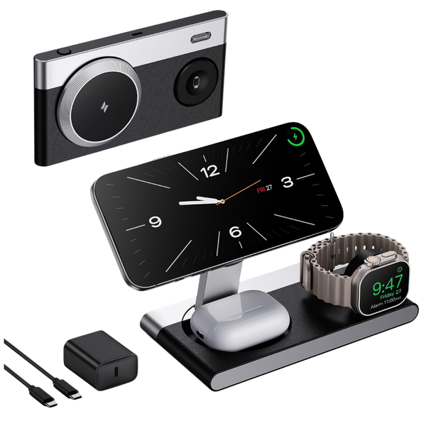 3-in-1 Foldable Magnetic Wireless Charging Station
