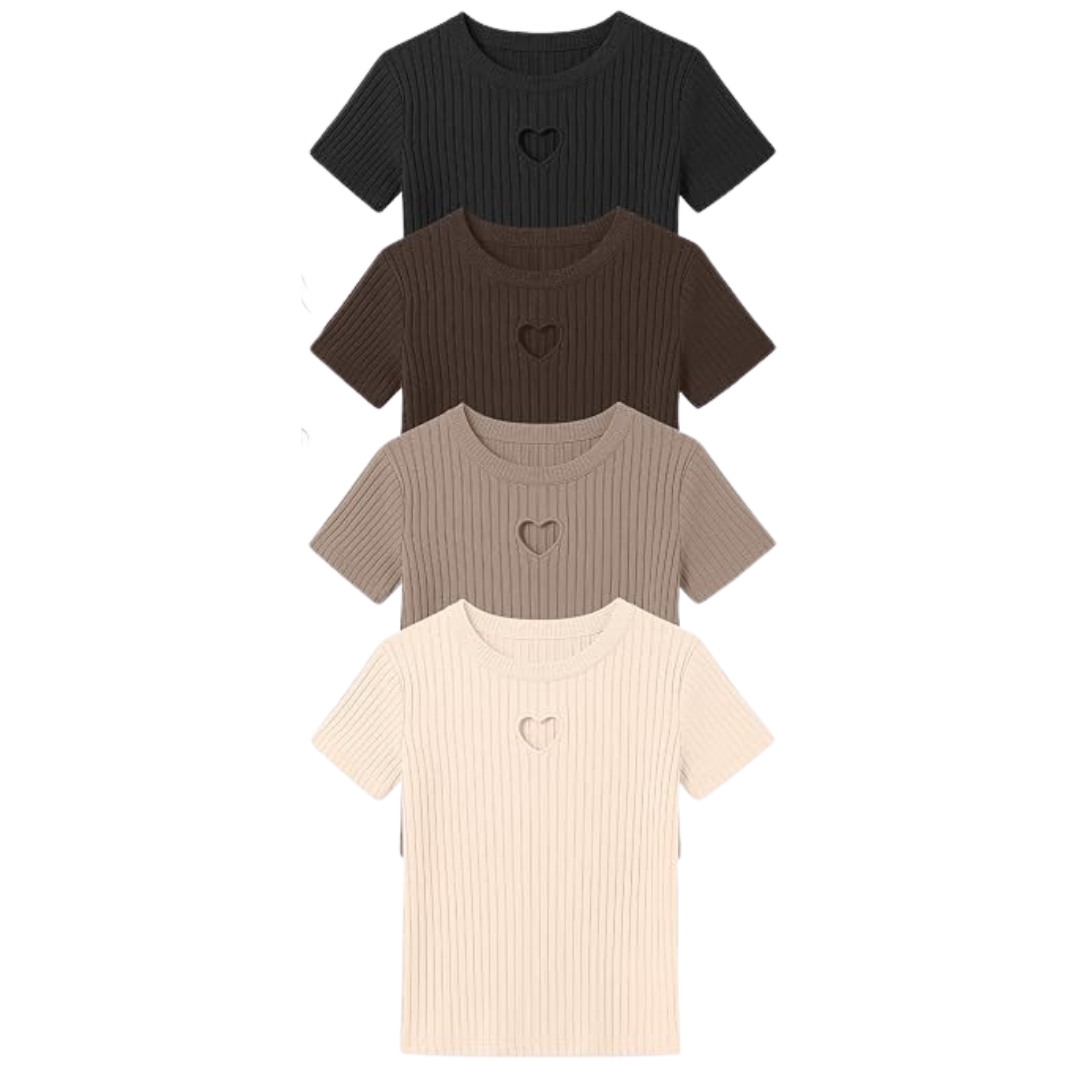6-Pack Kids Cotton Shirts - 6 To 14 Years (Various)
