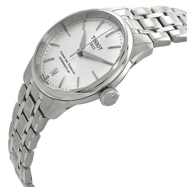 Tissot Chemin Des Tourelles Ladies Automatic Silver Dial Watch