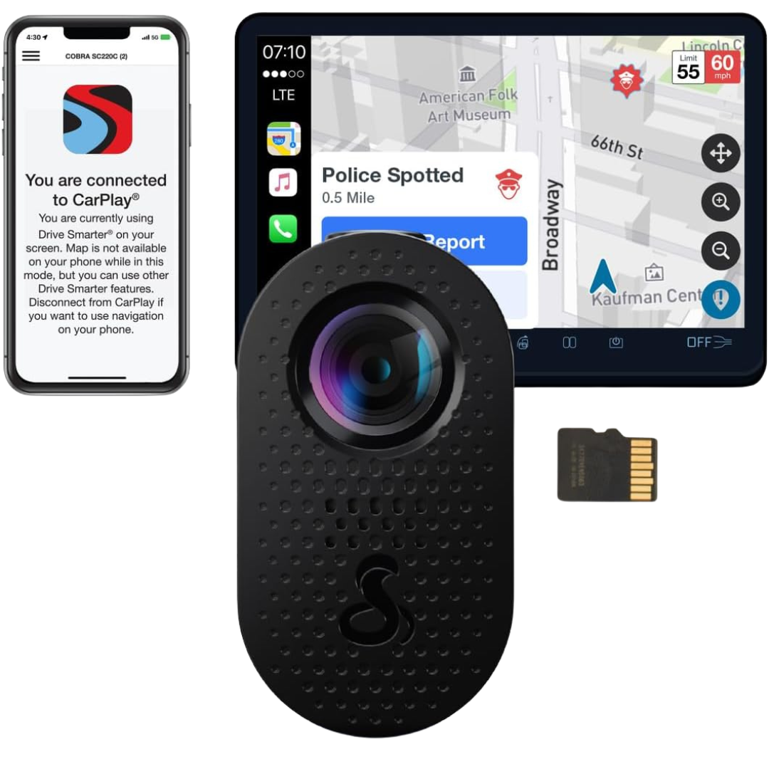 Cobra QHD 1440P Universal Discreet Dash Cam
