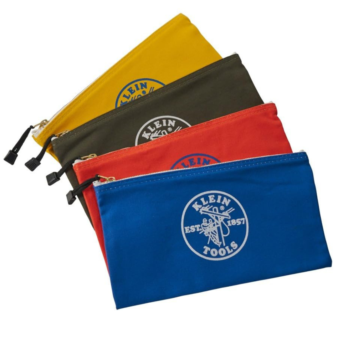 4-Pack Klein Tools 12.5" X 7" Zipper Tool Bag