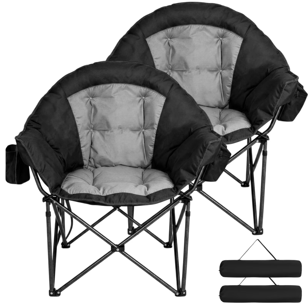 2-Pack Oversized Heavy Duty Camping Chair