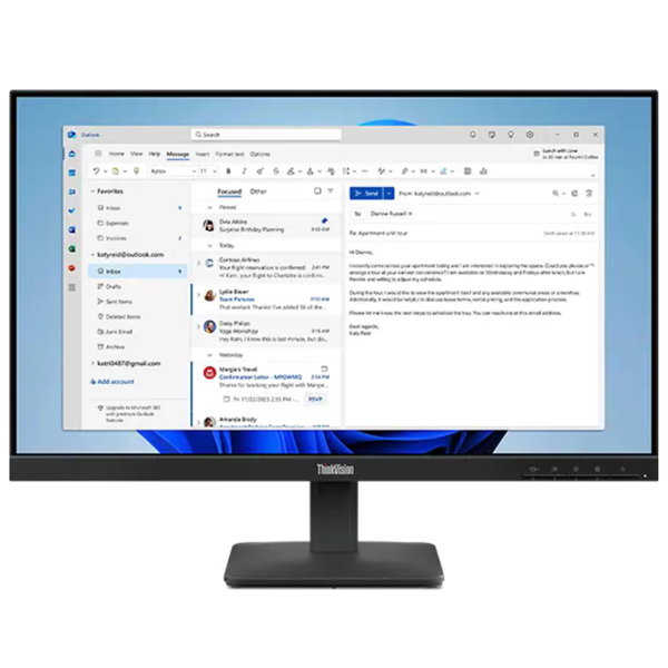 23.8" Lenovo ThinkVision S24-4e FHD 100Hz 4ms IPS Monitor