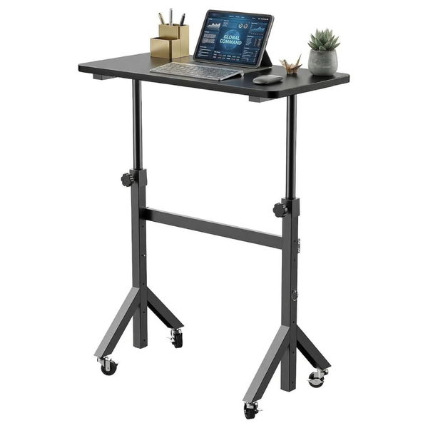 31.5" Huanuo Small Adjustable Height Portable Rolling Standing Desk