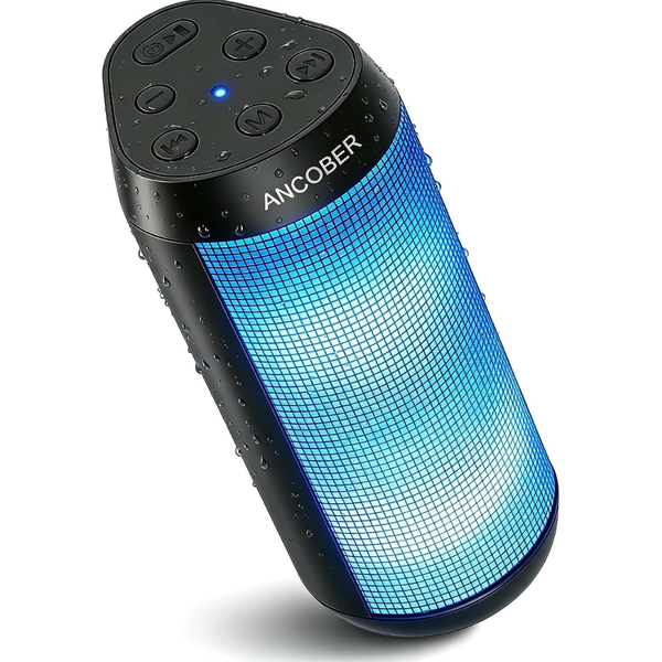 ANCOBER 20W Portable Bluetooth 5.3 Speaker W/ RGB Lights