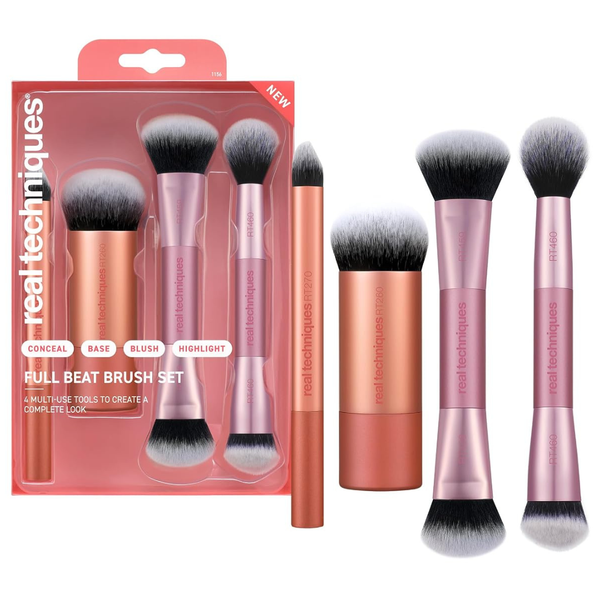 4-Piece Real Techniques Full Beat Makeup Brush Set