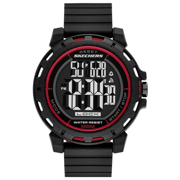 Kechers Men's Newkirk Digital Black Silicone Watch (SR5253)