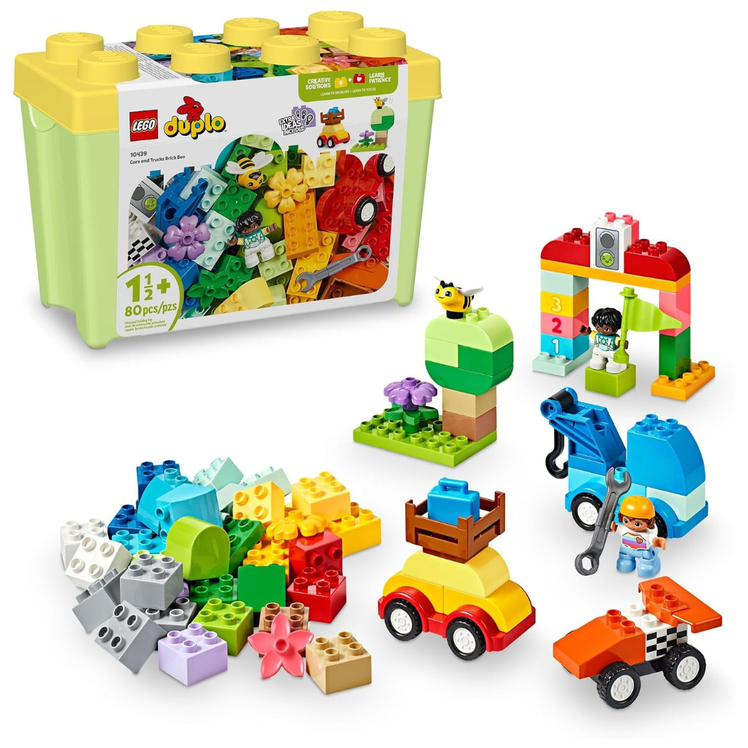393-Piece LEGO DUPLO Classic Cars And Trucks Brick Box Playset (10439)