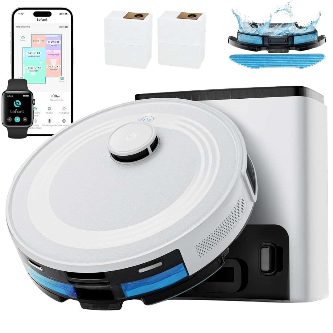 Lefant LiDAR 6000Pa Robot Vacuum And Mop